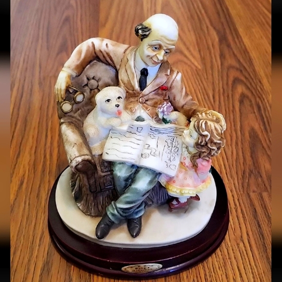 rubys Collection Other - Rubys Collection Vintage 1996 Rosa Ornament Grandpa Grand Child And Dog